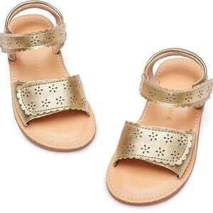 Toddler Girl Sandals -Flower Girl Dress Shoes Open Toe Little Kid Summer Flats